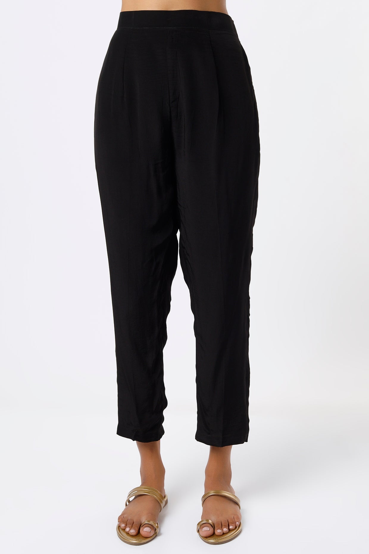 Black Embroidered Kurta Set