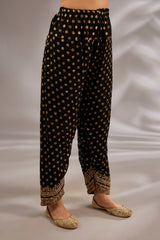 Short anarkali in silk base with dori hand embroidery.