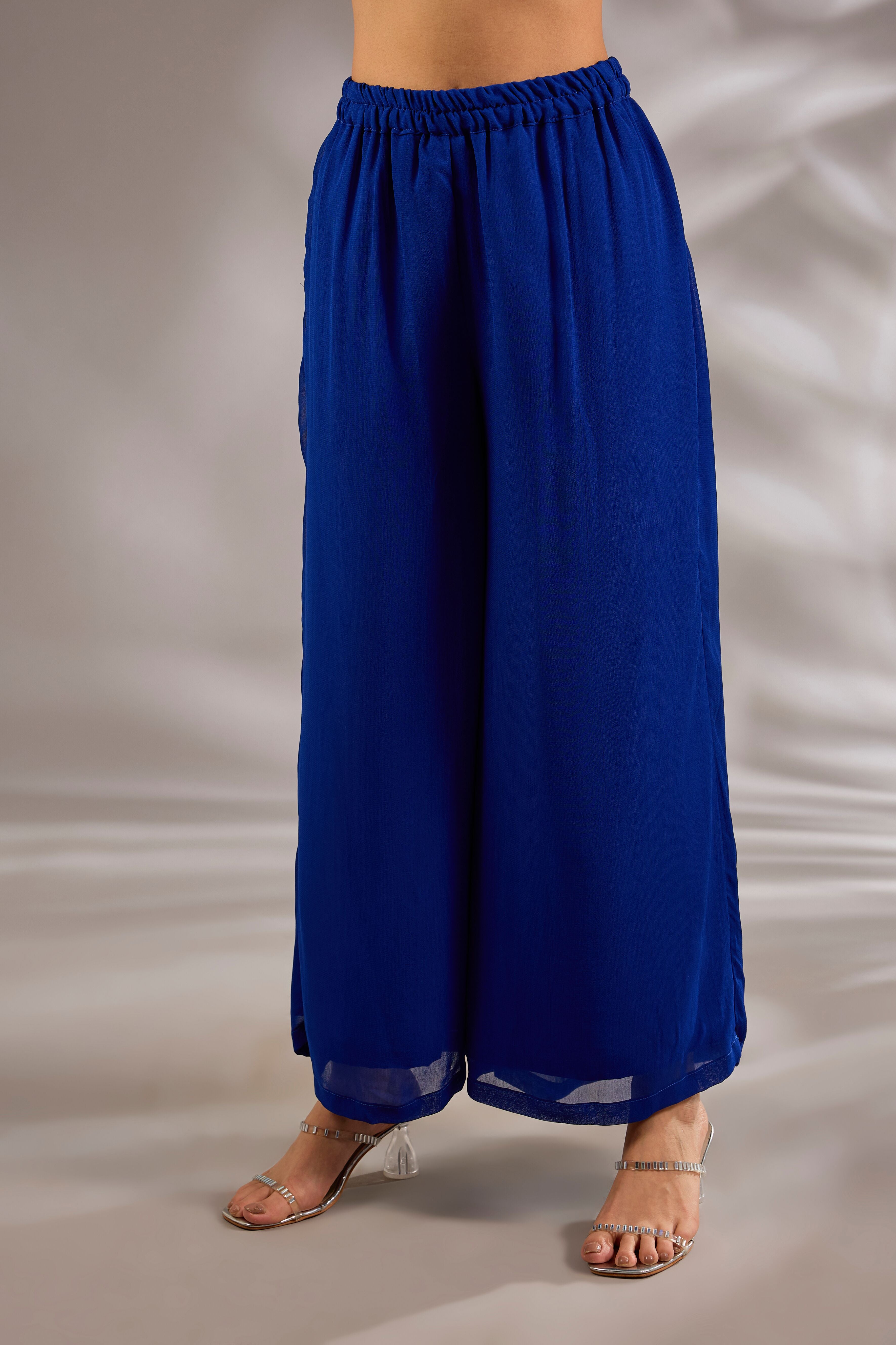 Kaftan in georgette base with sequins hand embroidery.