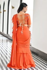Day Dreamer Orange Saree
