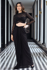 Crystal Couture Black Drape Set