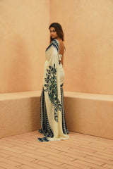 AFREEN MASK SAREE WITH METALLIC BUSTIER
