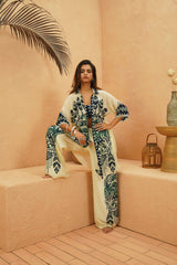 AFREEN MASK CO-ORD SET WITH PRINTED BUSTIER