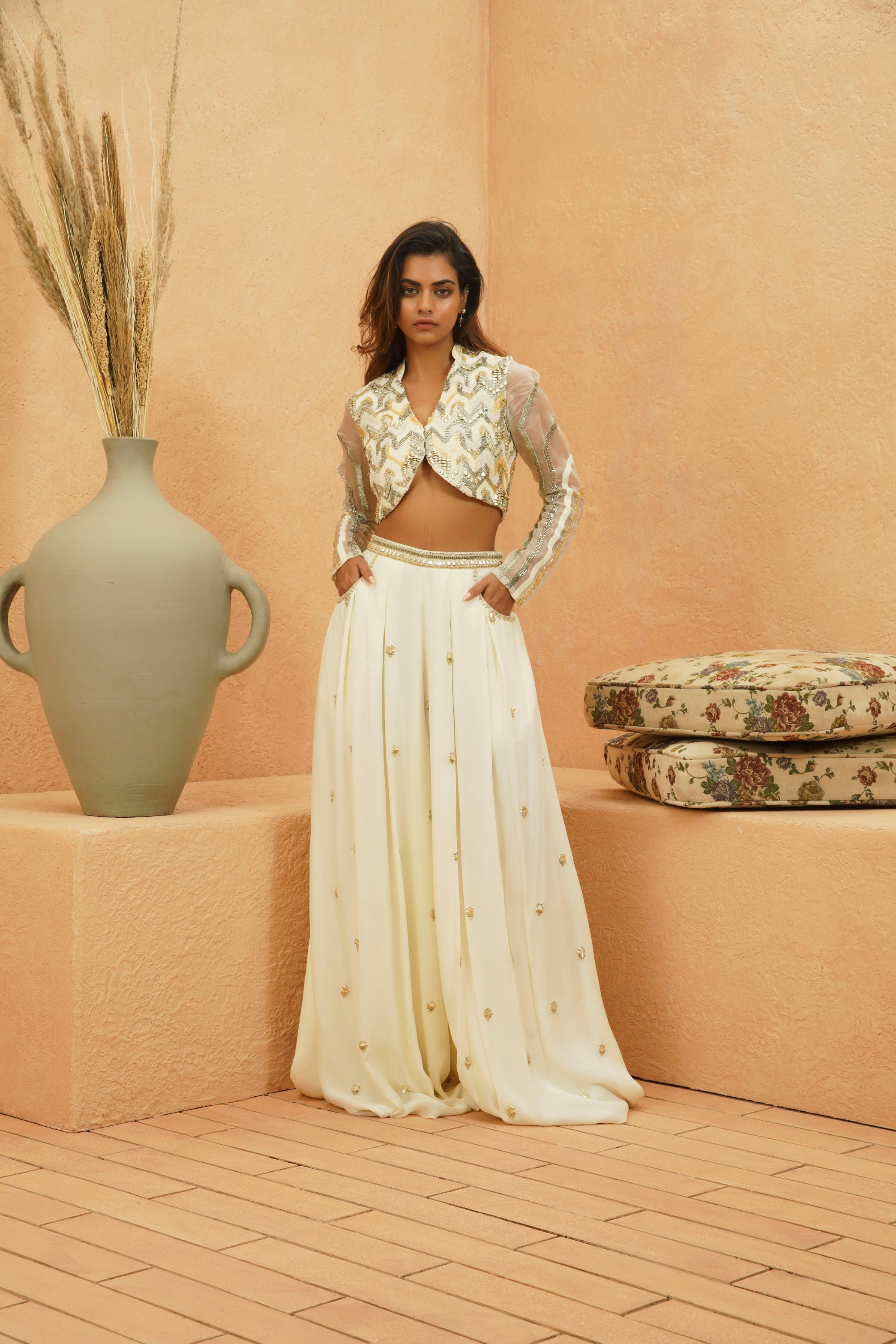 FARIHA JACKET AND FLARED PANT