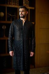 Black DnA lines kurta