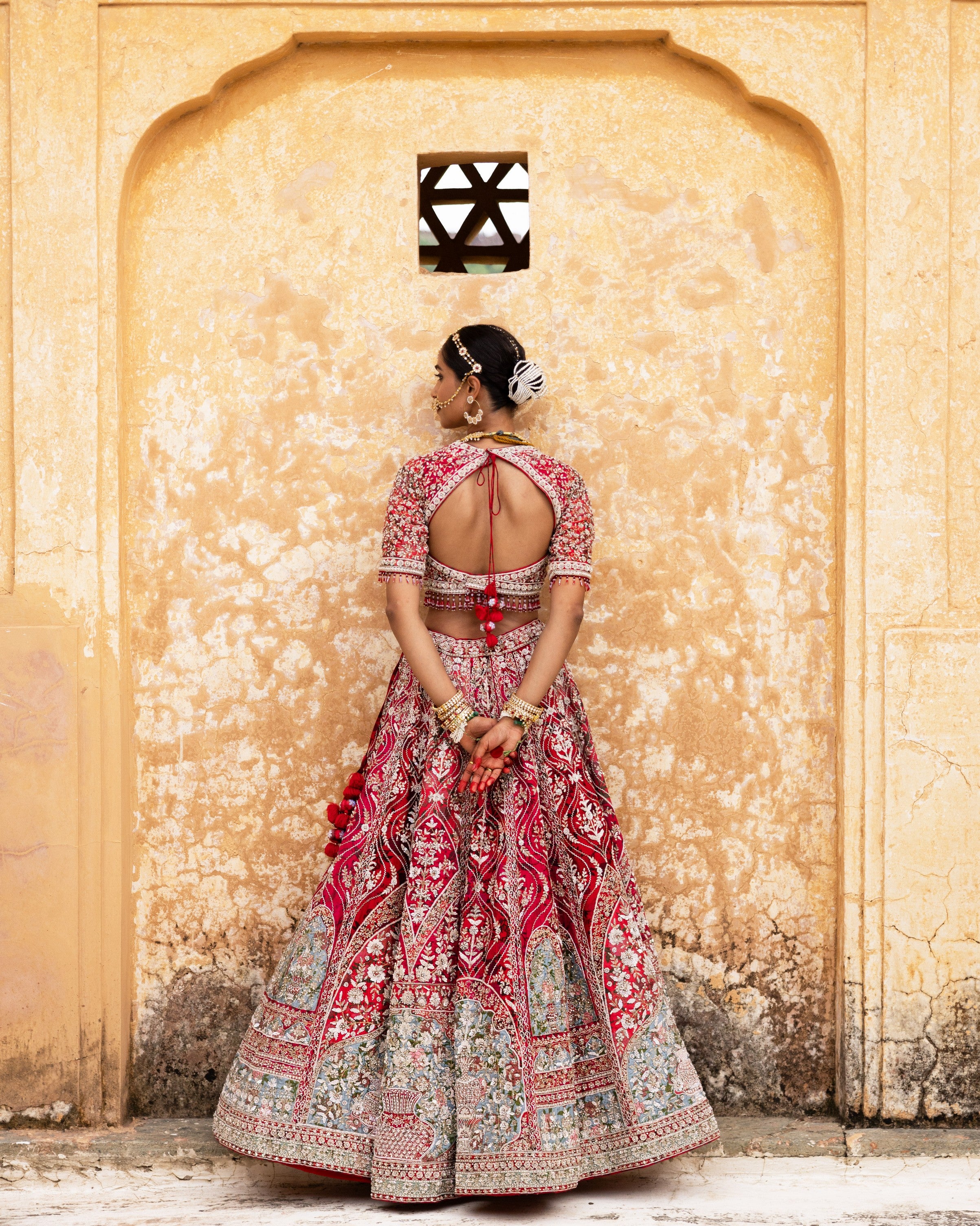 Scarlet Enchantment Lehenga
