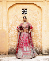 Scarlet Enchantment Lehenga