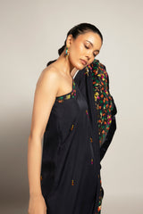 Enticing Deep blue kaaftan