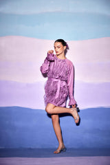 FRONT RUFFLE DRESS