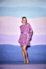 FRONT RUFFLE DRESS