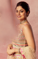 Shamita Shetty In Krishi Sharara Set