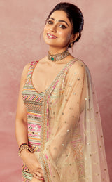 Shamita Shetty In Krishi Sharara Set