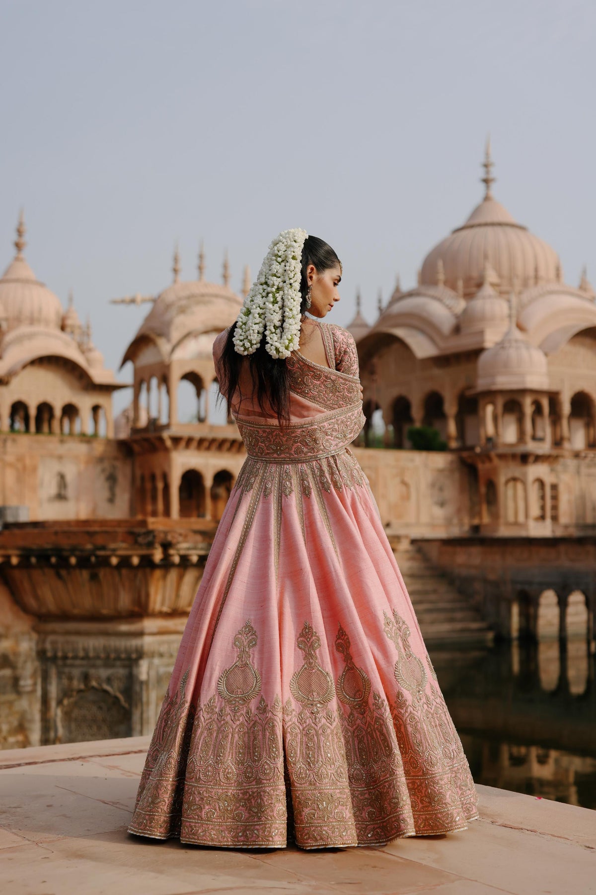 Jannah - Pink Lehenga Set with Blouse & Dupatta