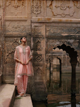 Maham - Pink Anarkali Set with Salwar & Dupatta