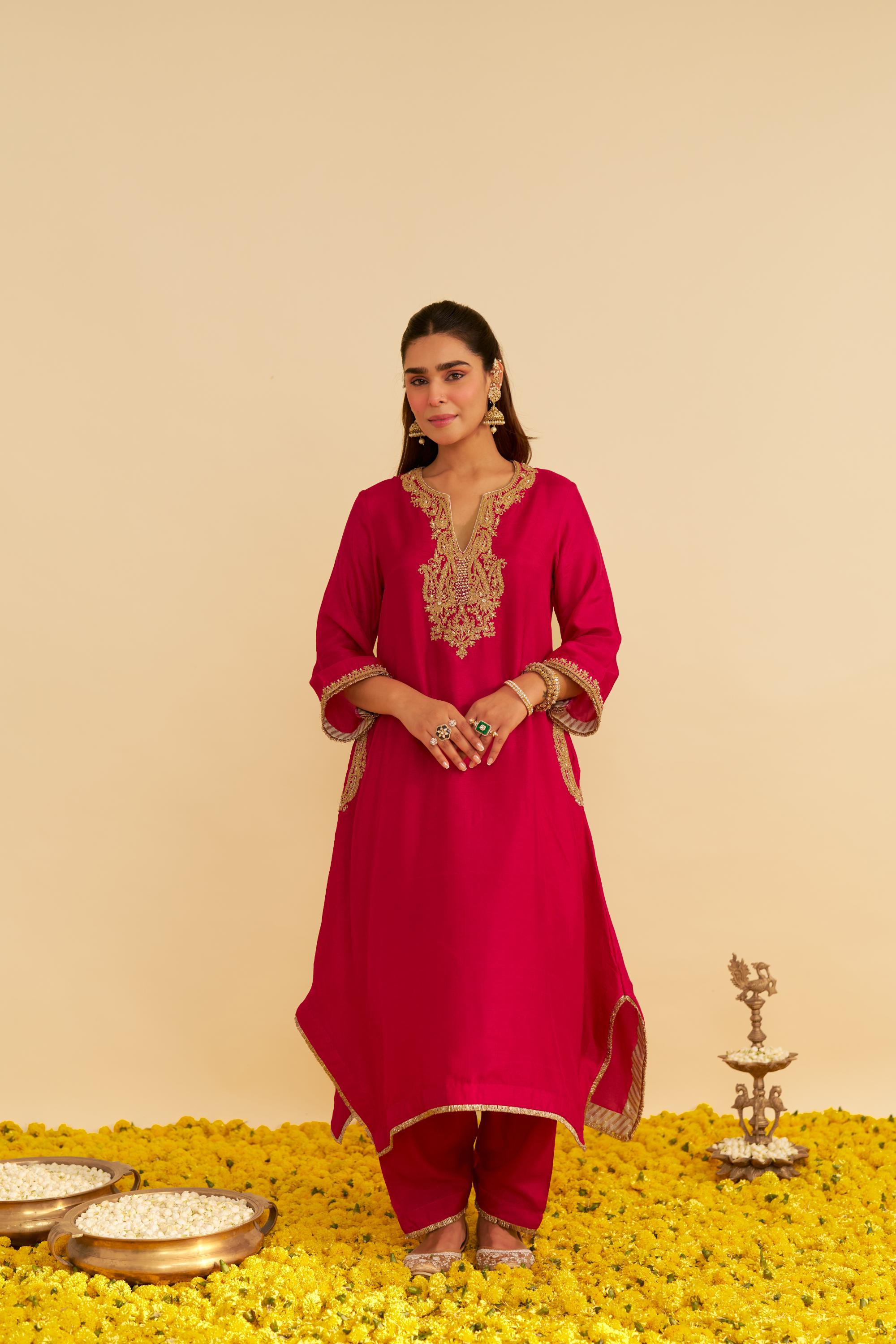 AMAYA - LONG KAFTAN WITH SALWAR