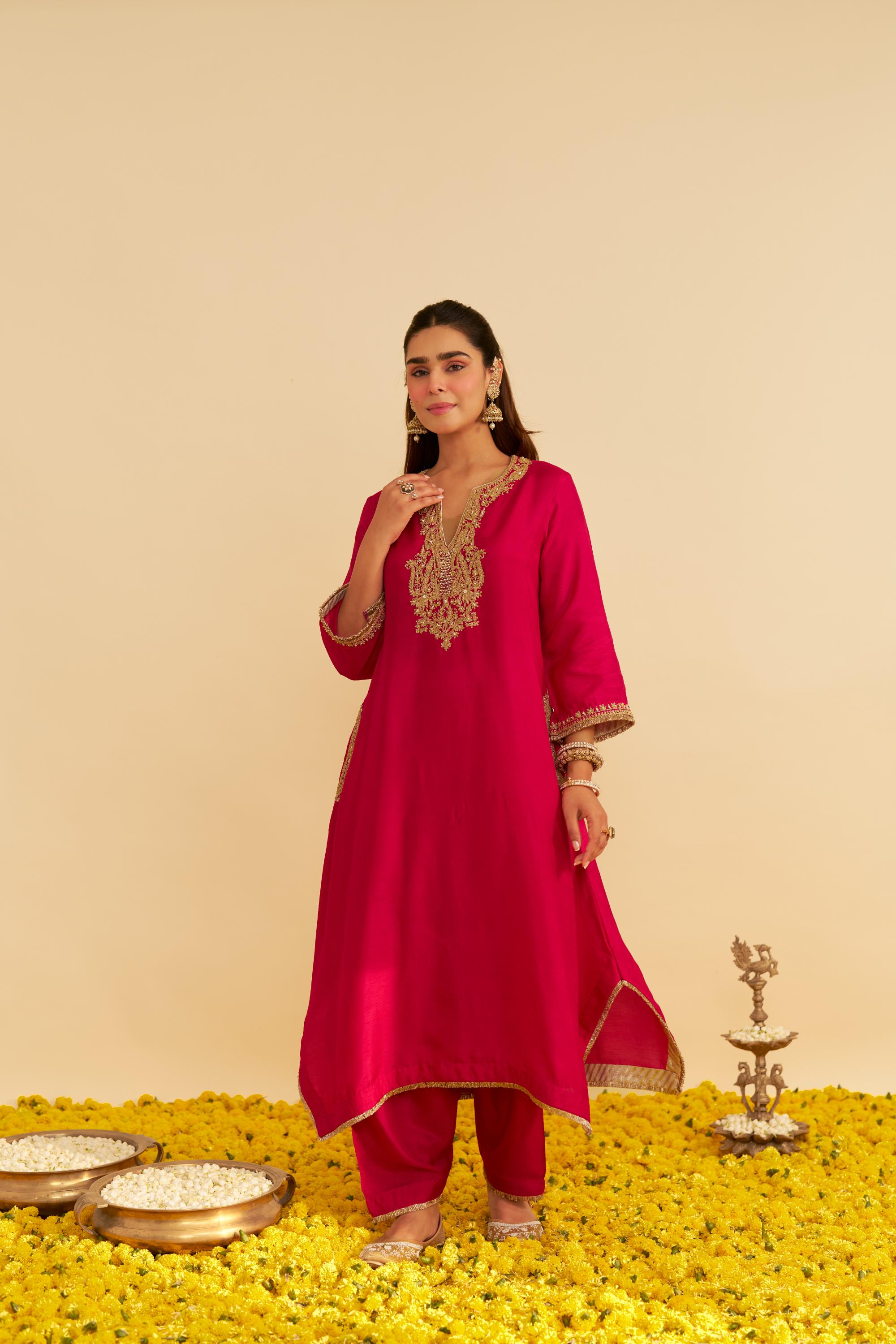 AMAYA - LONG KAFTAN WITH SALWAR