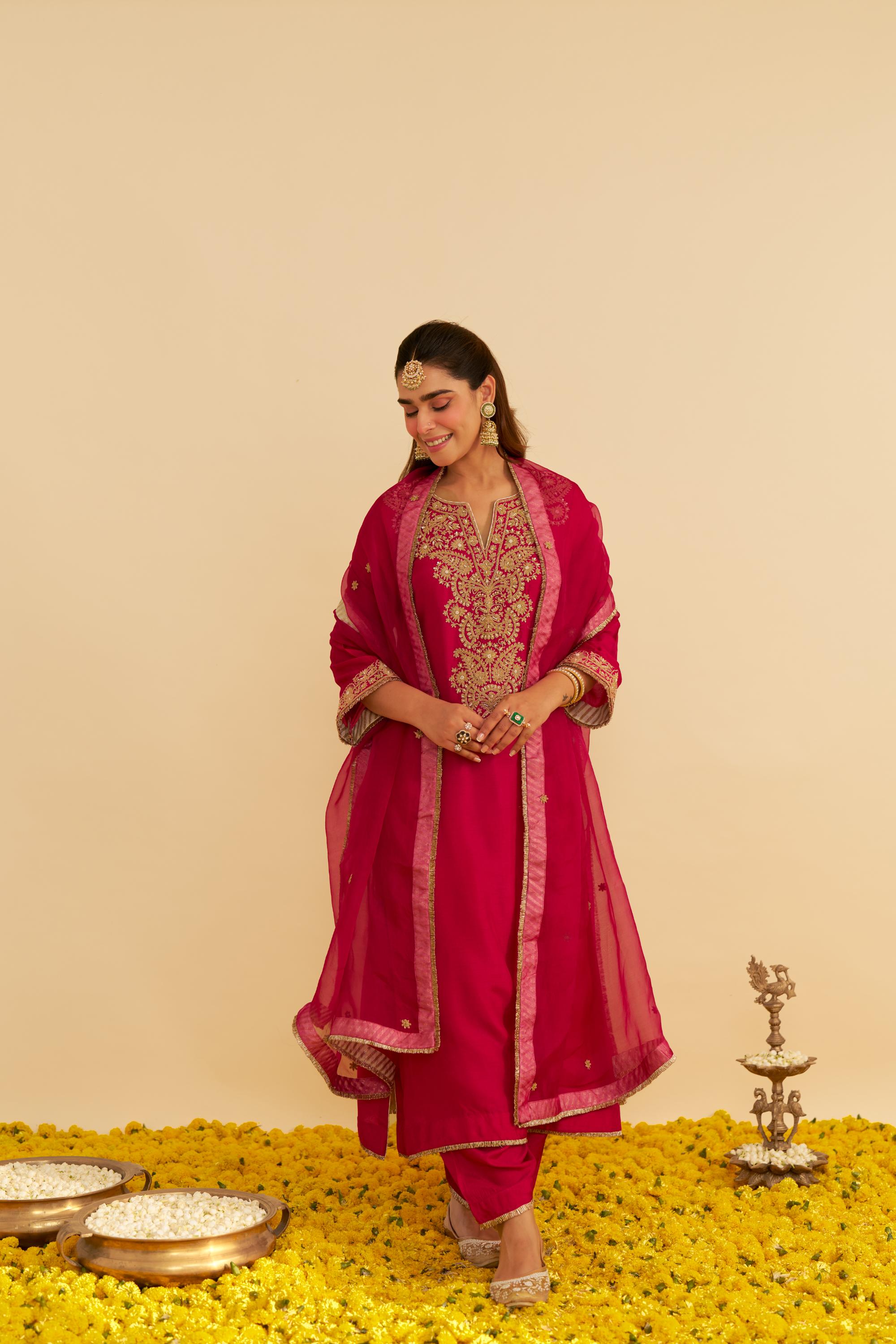 HIBA - LONG KAFTAN WITH SALWAR