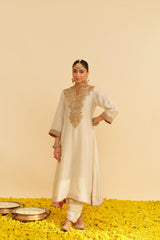 HIBA - LONG KAFTAN WITH SALWAR AND DUPATTA