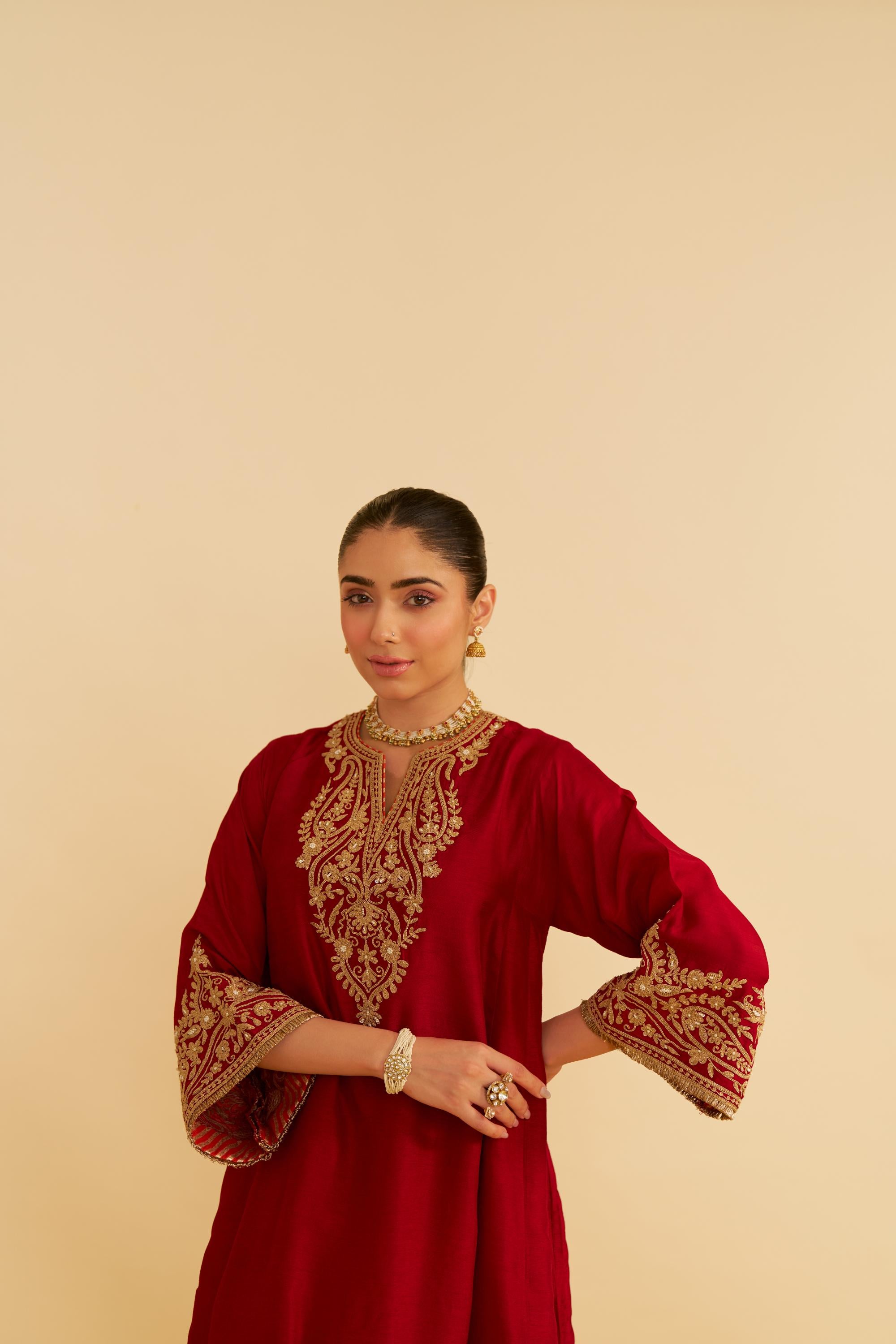 MARWA - SHORT CHAUGA WITH SALWAR