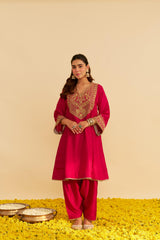 AMAYA - LONG KAFTAN WITH SALWAR AND DUPATTA