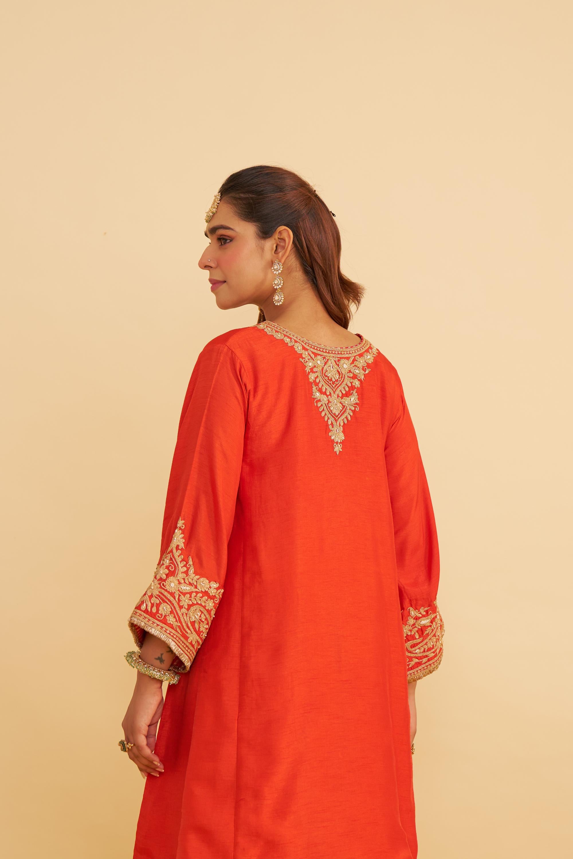 MARWA - SHORT CHAUGA WITH SALWAR