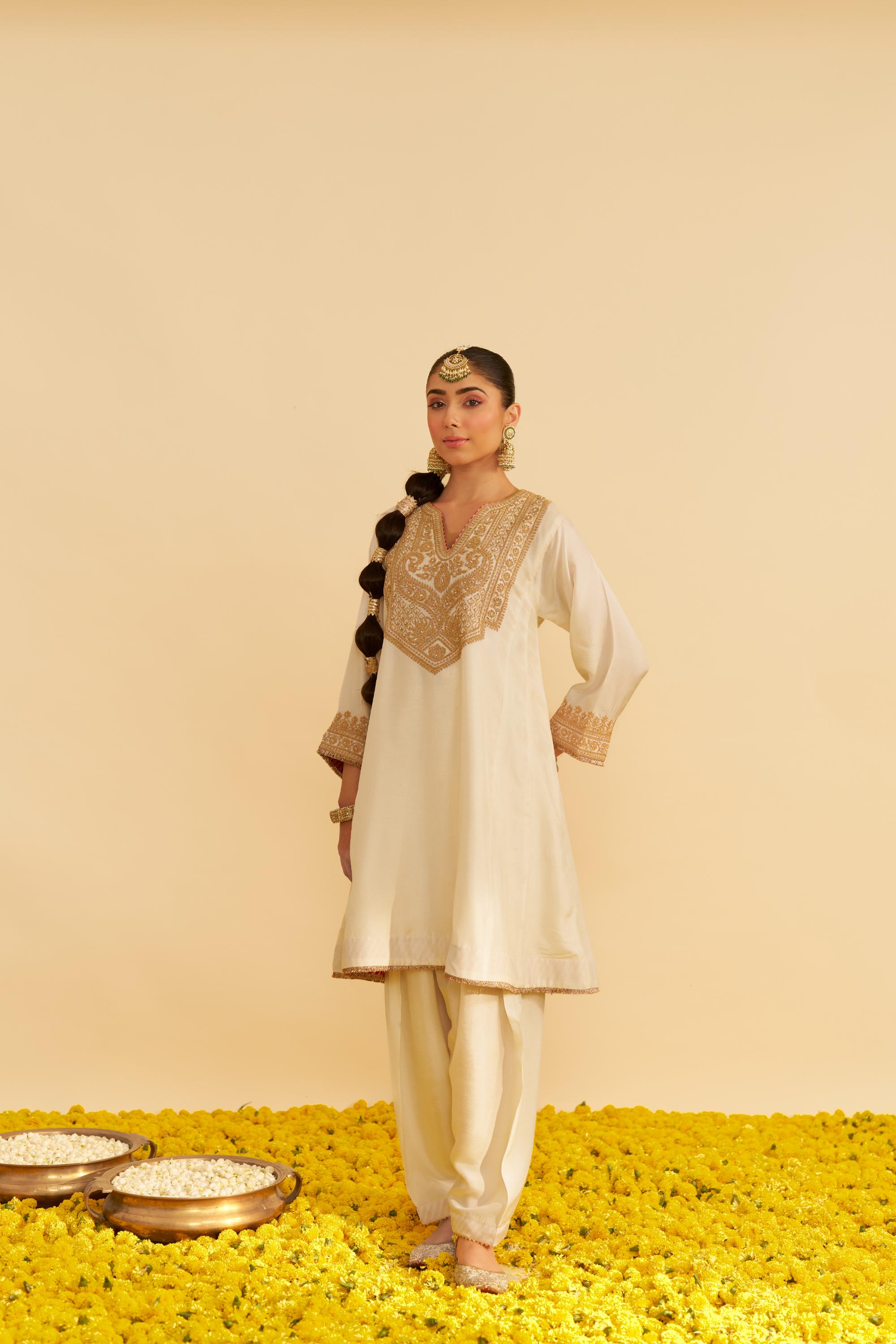 MEHZA - SHORT CHAUGA WITH SALWAR
