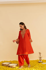 MARWA - SHORT CHAUGA WITH SALWAR