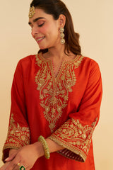 MARWA - SHORT CHAUGA WITH SALWAR