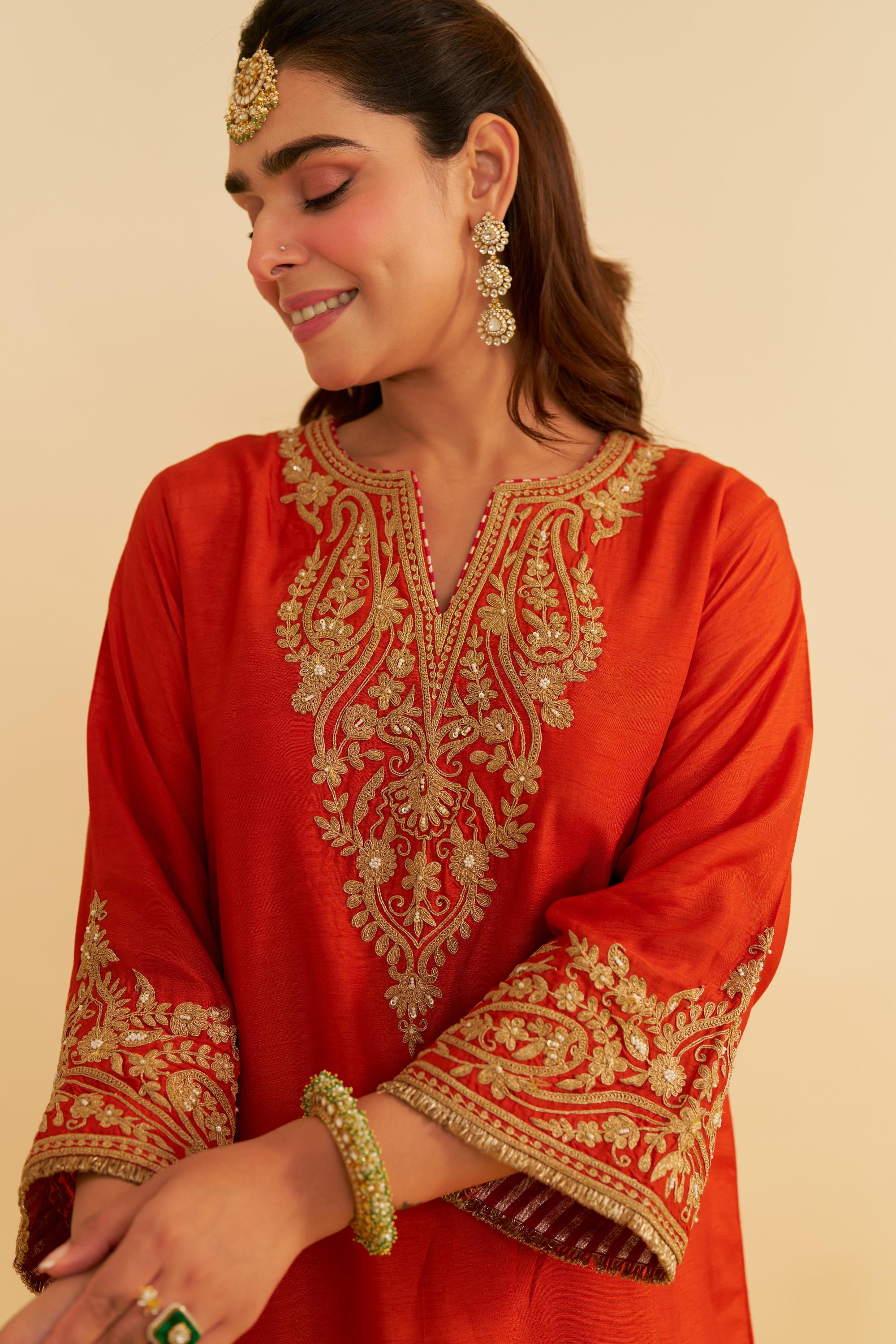 MARWA - SHORT CHAUGA WITH SALWAR