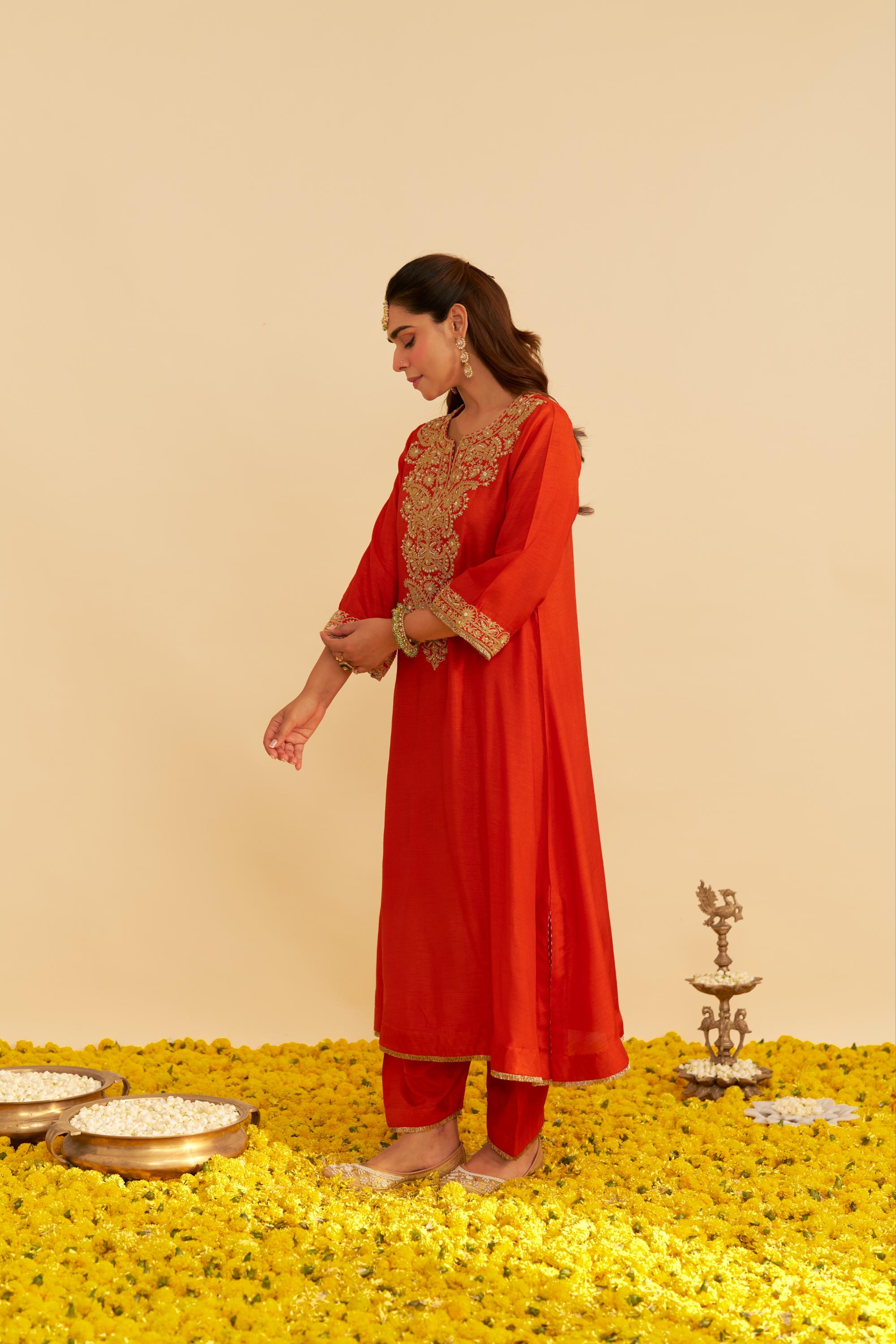 HIBA - LONG KAFTAN WITH SALWAR