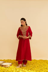 HIBA - LONG KAFTAN WITH SALWAR AND DUPATTA