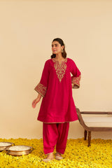 MARWA - SHORT CHAUGA WITH SALWAR