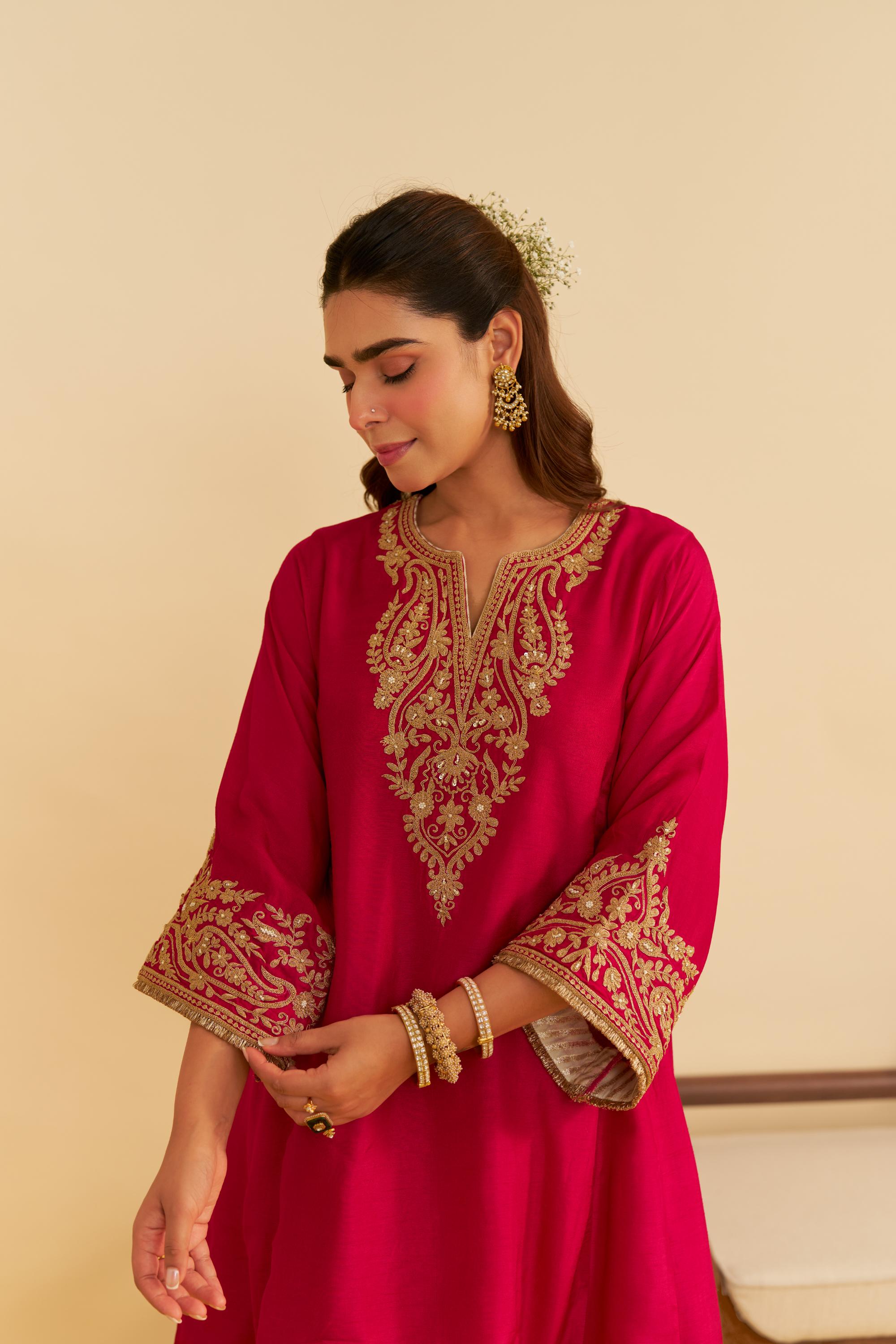 MARWA - SHORT CHAUGA WITH SALWAR