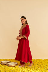 HIBA - LONG KAFTAN WITH SALWAR AND DUPATTA