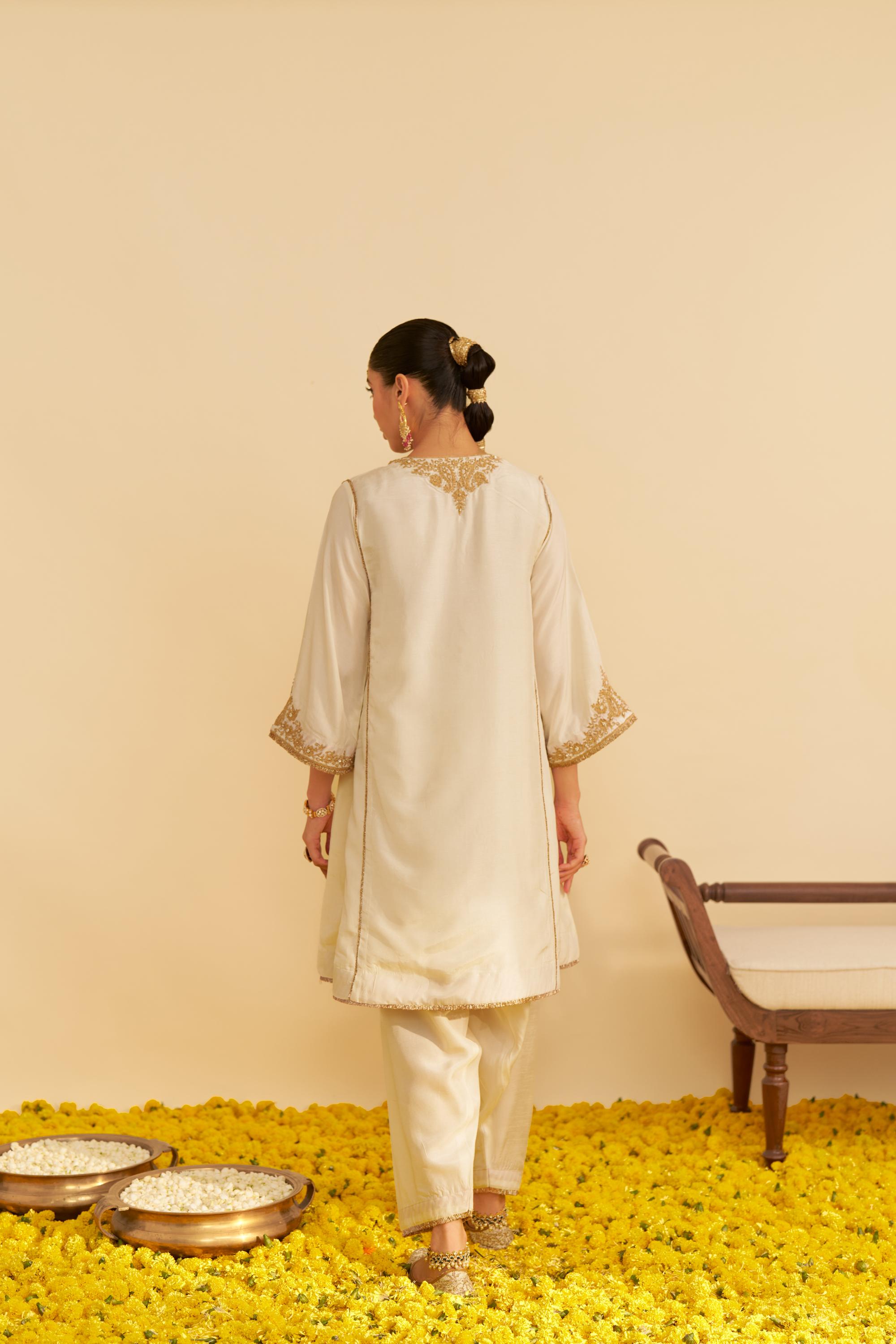 AYRA - SHORT CHAUGA WITH SALWAR AND DUPATTA