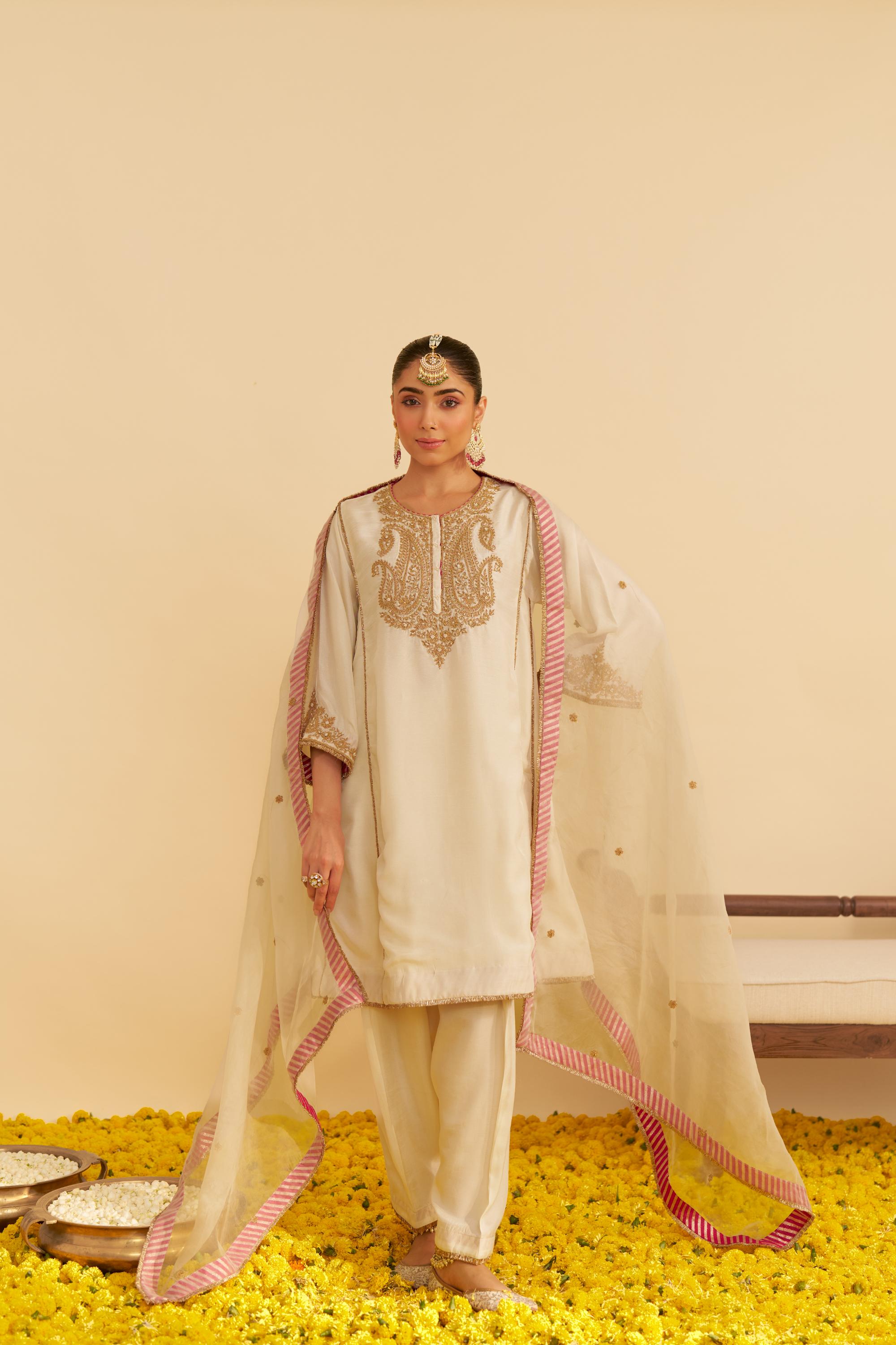 AYRA - SHORT CHAUGA WITH SALWAR AND DUPATTA