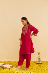 HIBA - LONG KAFTAN WITH SALWAR AND DUPATTA