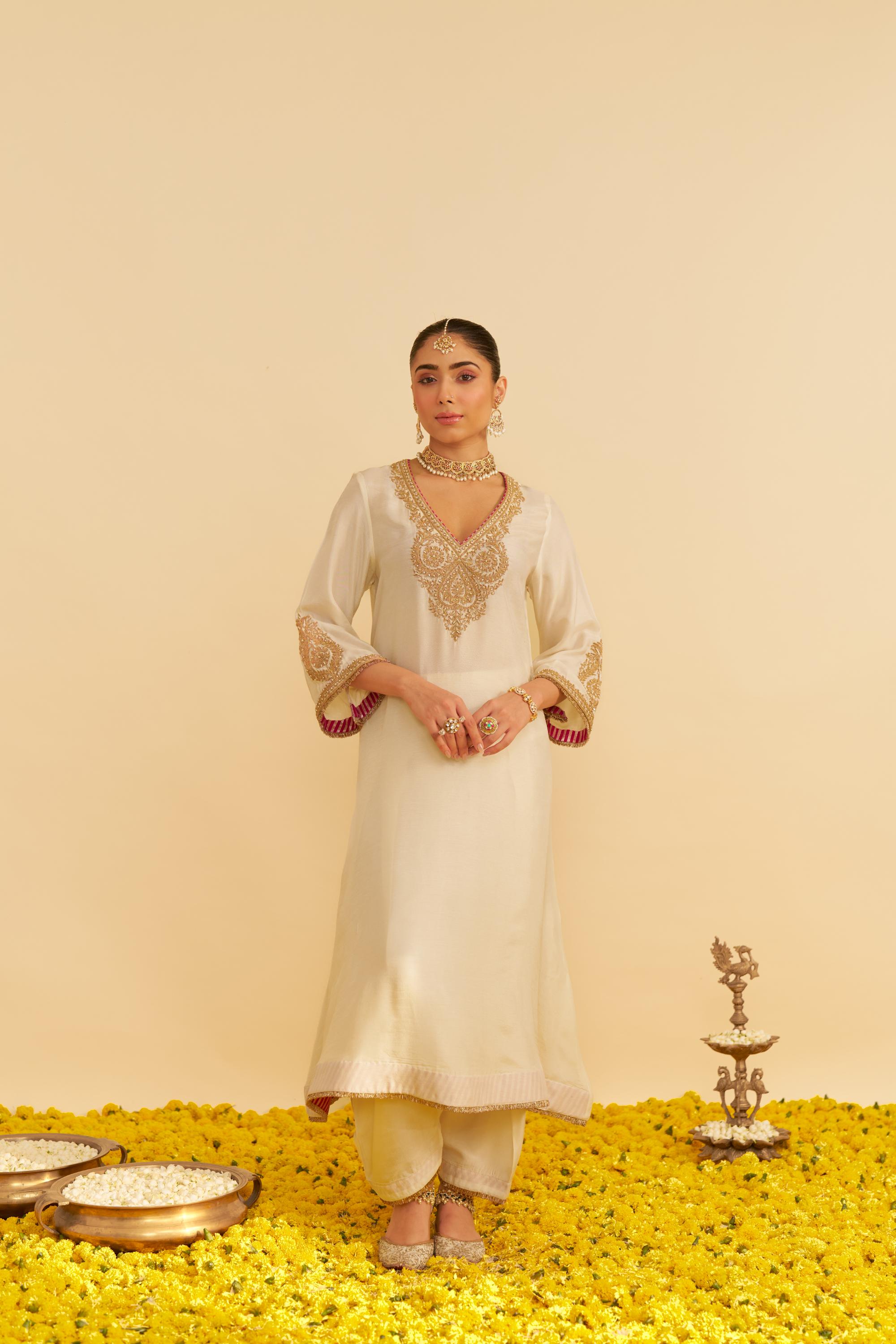 HAAYAT - LONG KAFTAN WITH SALWAR