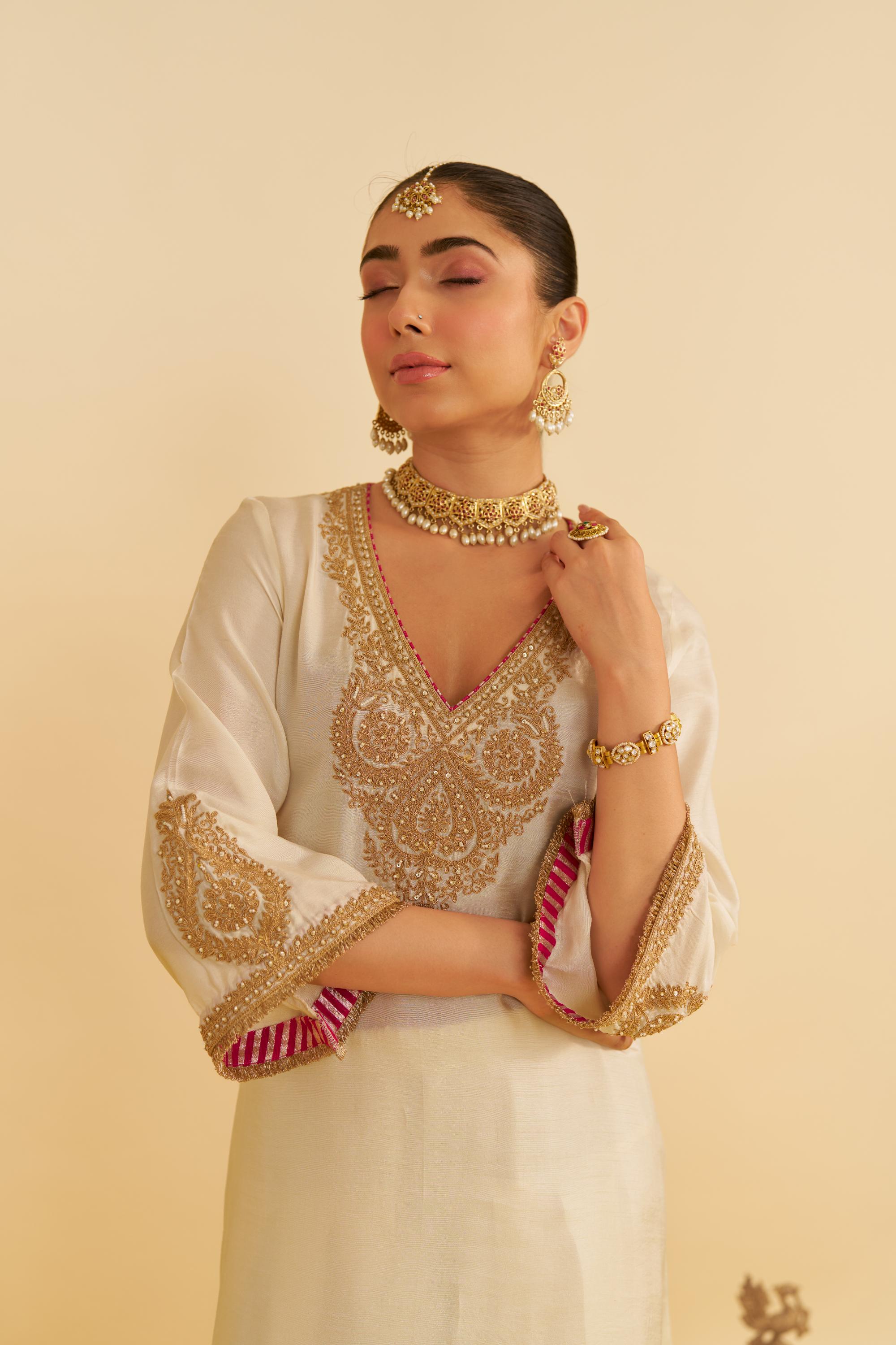 HAAYAT - LONG KAFTAN WITH SALWAR