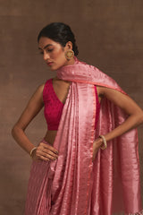 'Piyazi Marmari' Tanchoi Benarasi Handloom Sari