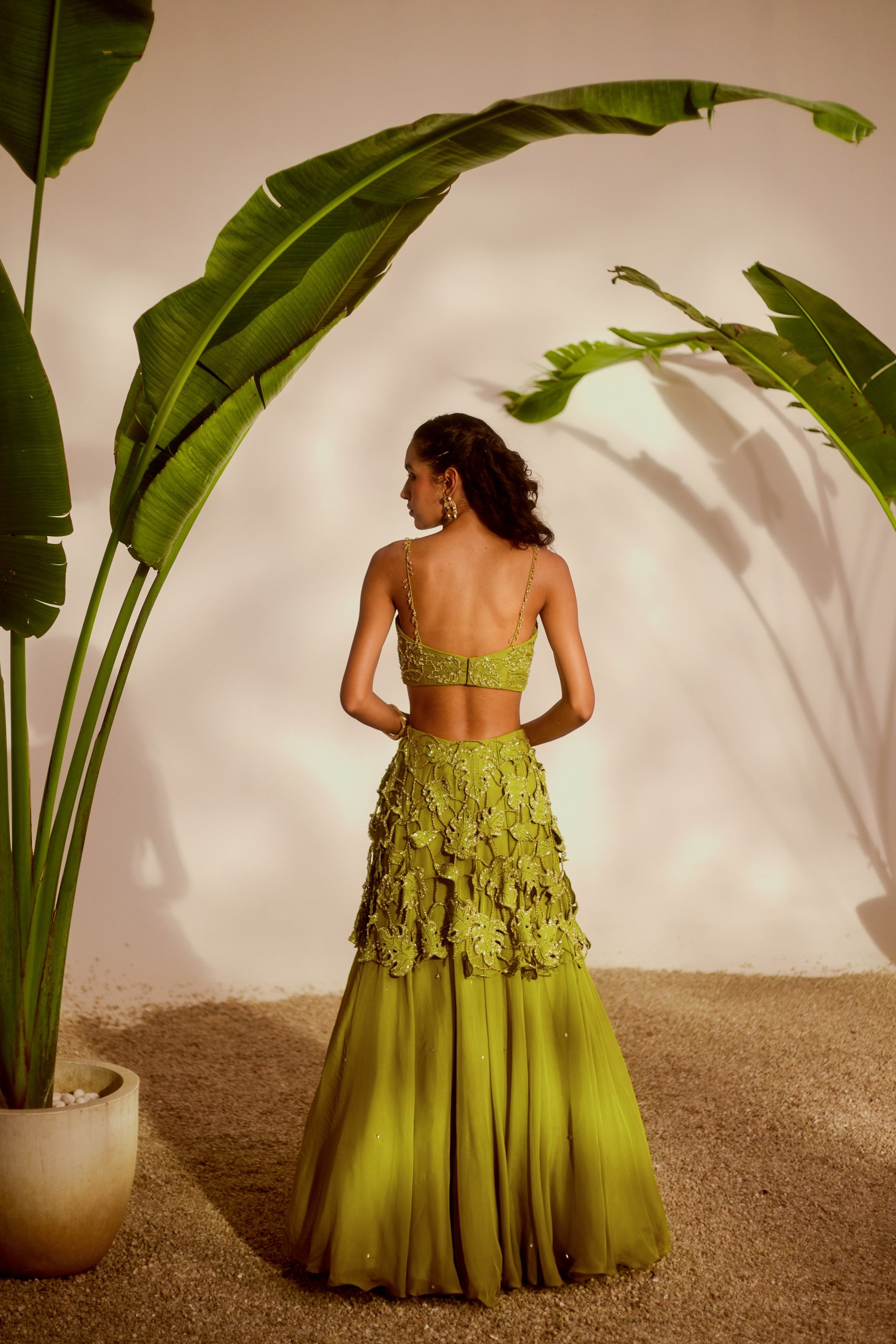Monstera Lehenga Set