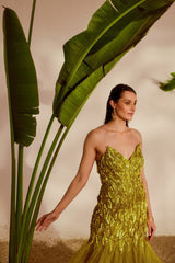 Fauna Appliqué Gown