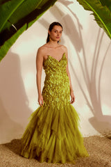 Fauna Appliqué Gown