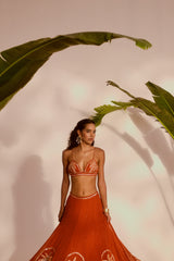 Palm Paradise Lehenga