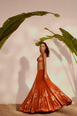 Palm Paradise Lehenga