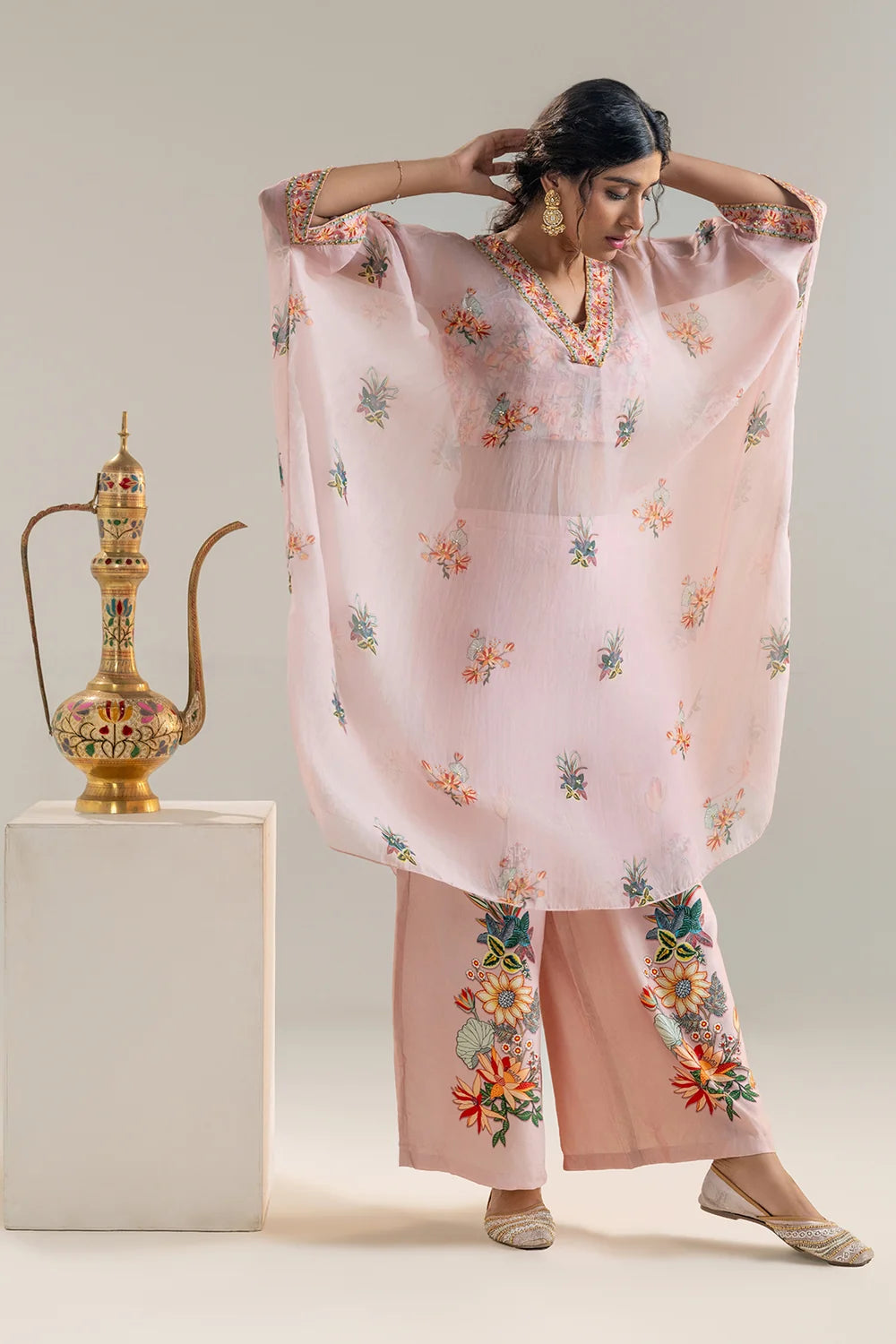 Arani Embroidered Kaftan Set