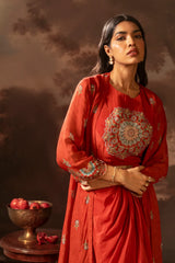 Eraya Embellished Drape Dress Set