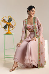 Aarani Embroidered Co-ord Set with Jacket