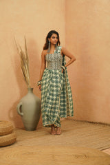 YASMINE CORSET AND DRAPE SAREE