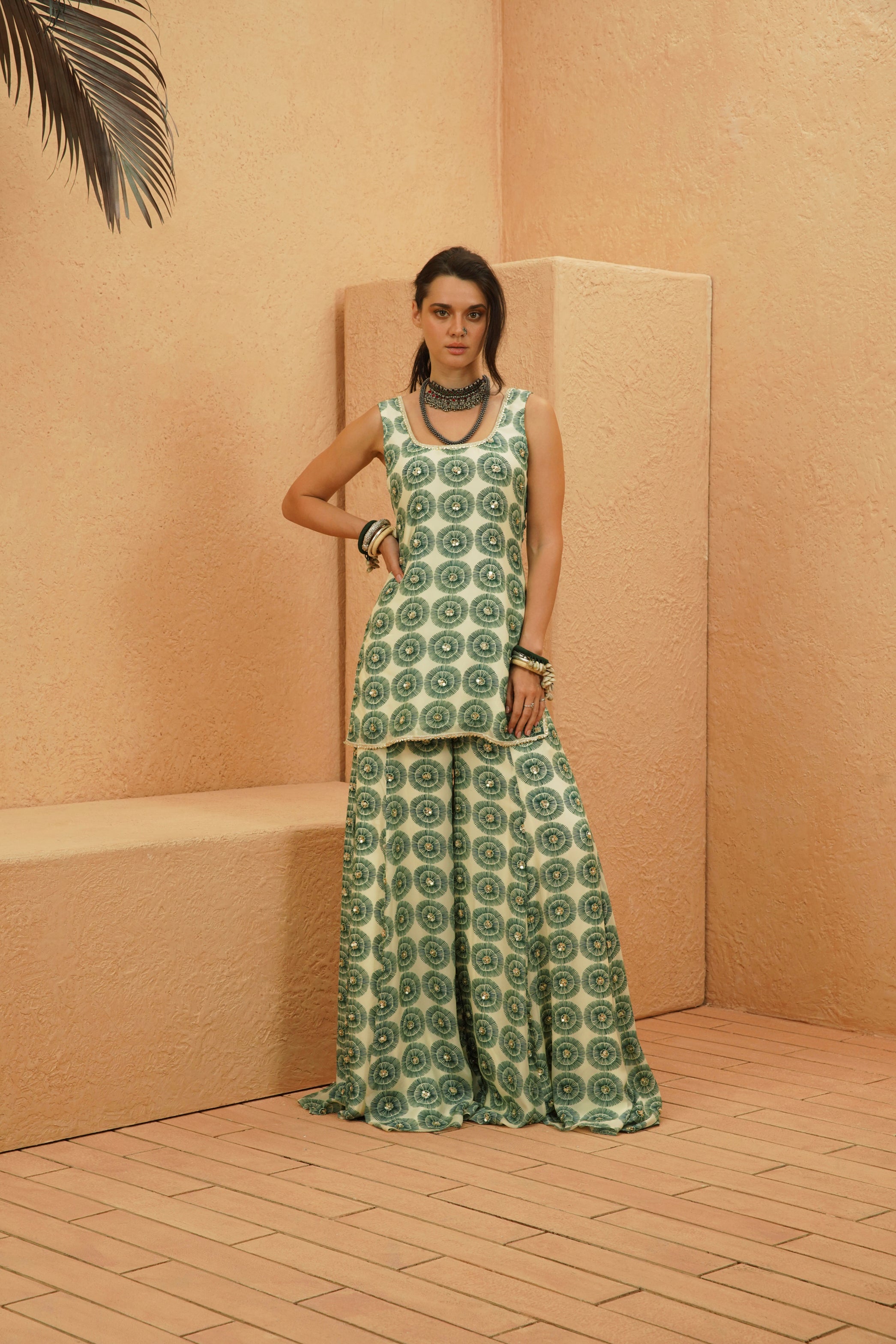AZIZA KURTA AND SHARARA